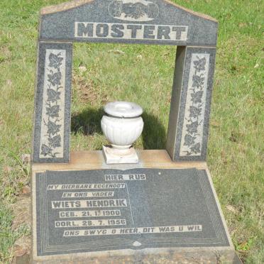 MOSTERT Wiets Hendrik 1900-1956