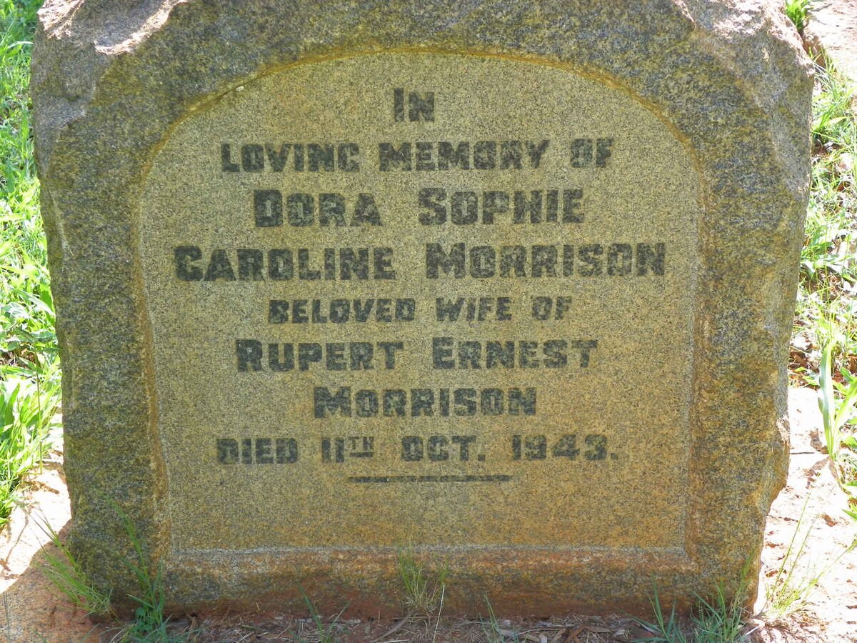 MORRISON Dora Sophie Caroline -1943