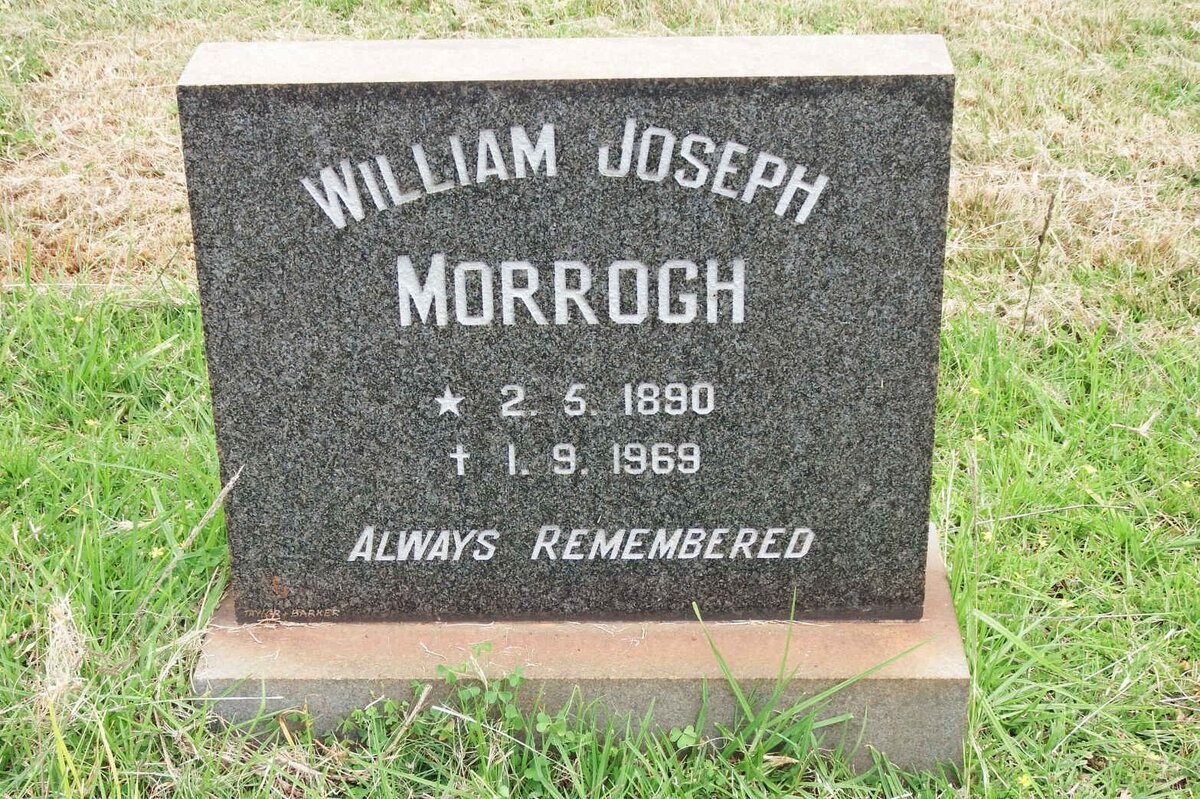 MORROGH William Joseph 1890-1969