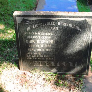 MOSTERT Dirk Richard 1900-1965