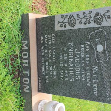 MORTON Jacobus Engenatius 1948-1987