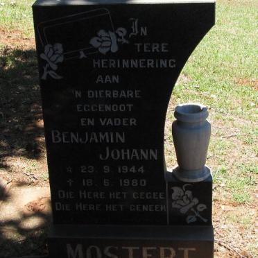 MOSTERT Benjamin Johann 1944-1980