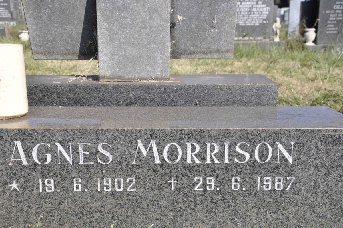 MORRISON Agnes 1902-1987
