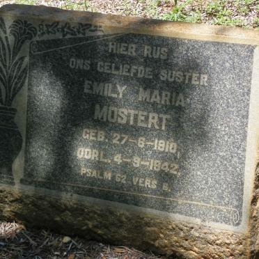 MOSTERT Emily Maria 1910-1942