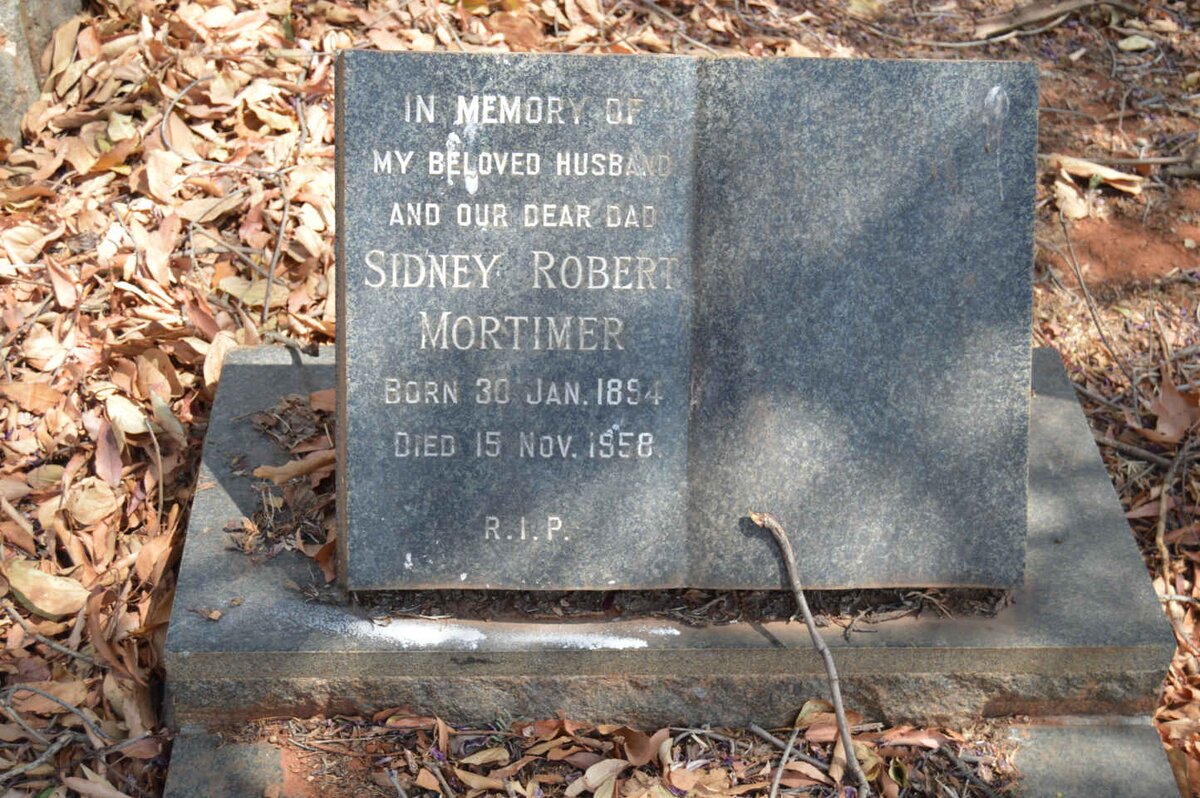 MORTIMER Sidney Robert 1894-1958