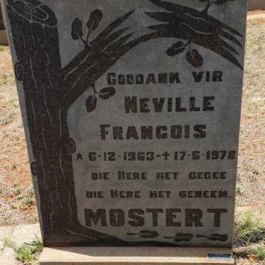 MOSTERT Neville Francois 1963-1978