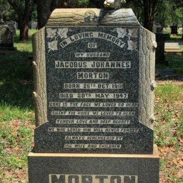 MORTON Jacobus Johannes 1911-1947