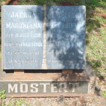 MOSTERT Frederick Willem Coenraad 1905-1971 &amp; Jacoba Magdalena 1908-1965