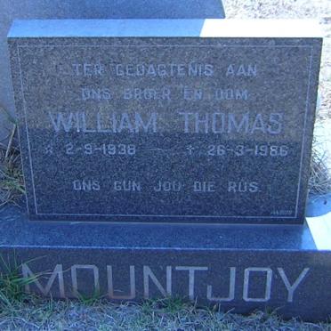 MOUNTJOY William Thomas 1938-1986