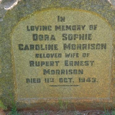 MORRISON Dora Sophie Caroline -1943