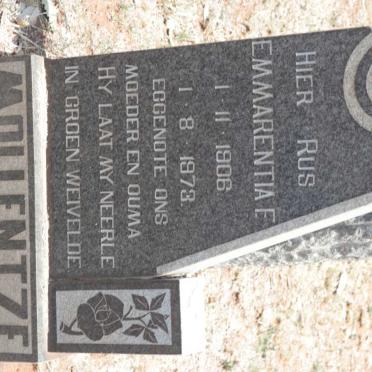 MOLLENTZE Emmarentia F. 1906-1973