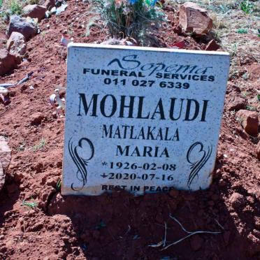 MOHLAUDI Matlakala Maria 1926-2020