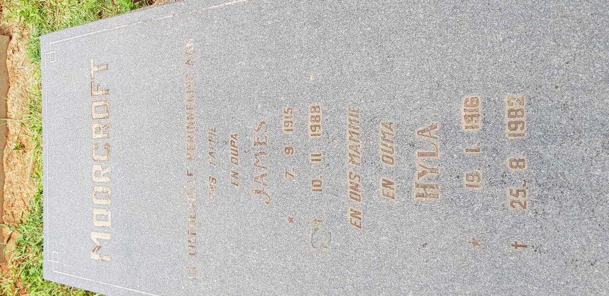 MOORCROFT James 1915-1988 &amp; Hyla 1916-1982