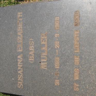 MULLER Susanna Elizabeth 1919-1968