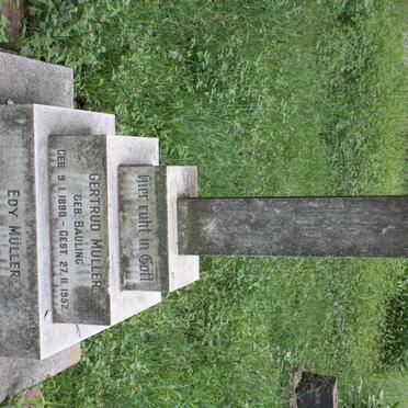 MÜLLER Edy 1882-1960 &amp; Gertrud BAULING 1890-1952