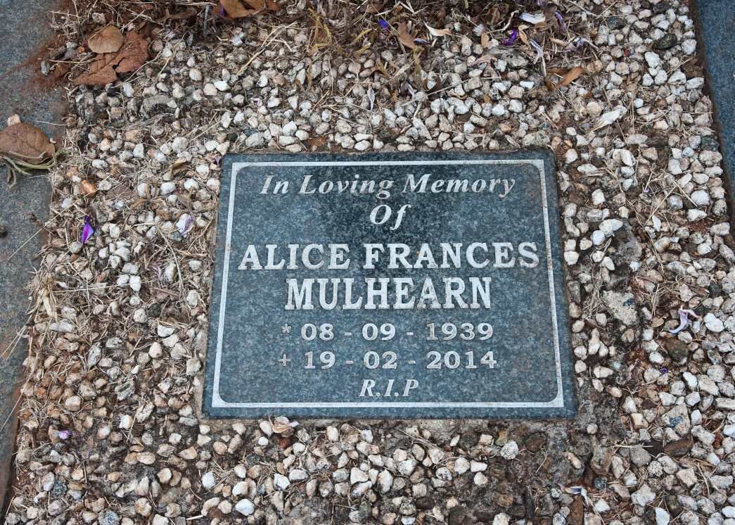 MULLIGAN Jeannie 1908-1960 :: MULHEARN Alice Frances 1939-2014