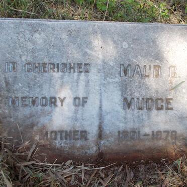 MUDGE Maud G. 1891-1978