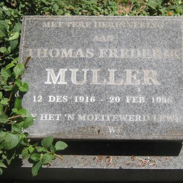 MULLER Thomas Frederik 1916-1996