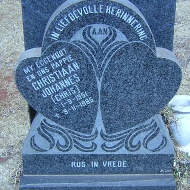 NAGEL Christiaan Johannes 1951-1985