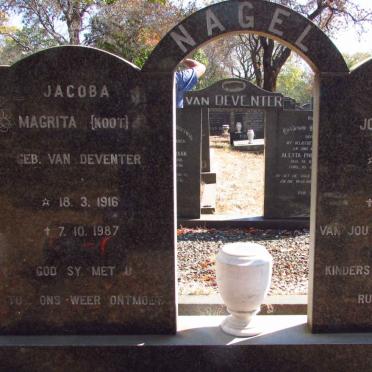 NAGEL Hendrik Johannes 1910-1984 &amp; Jacoba Magrita VAN DEVENTER 1916-1987