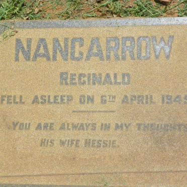 NANCARROW Reginald -1945