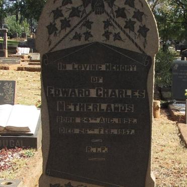 NETHERLANDS Edward Charles 1892-1957