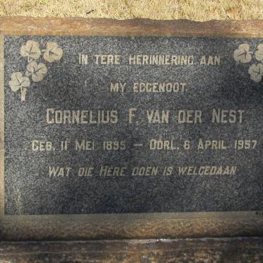 NEST Cornelius F., van der 1895-1957