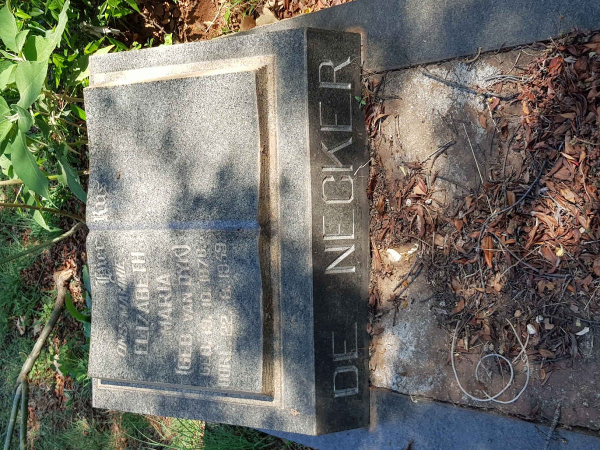 NECKER Elizabeth Maria, de nee VAN DYK 1876-1959