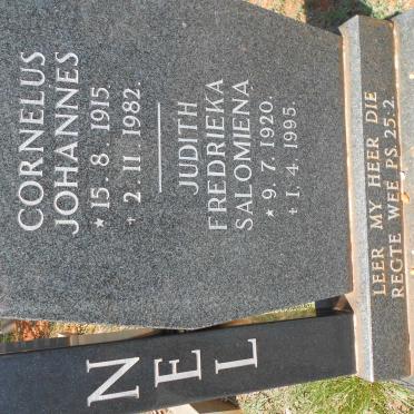 NEL Cornelus Johannes 1915-1982 &amp; Judith Fredrieka Salomiena 1920-1995