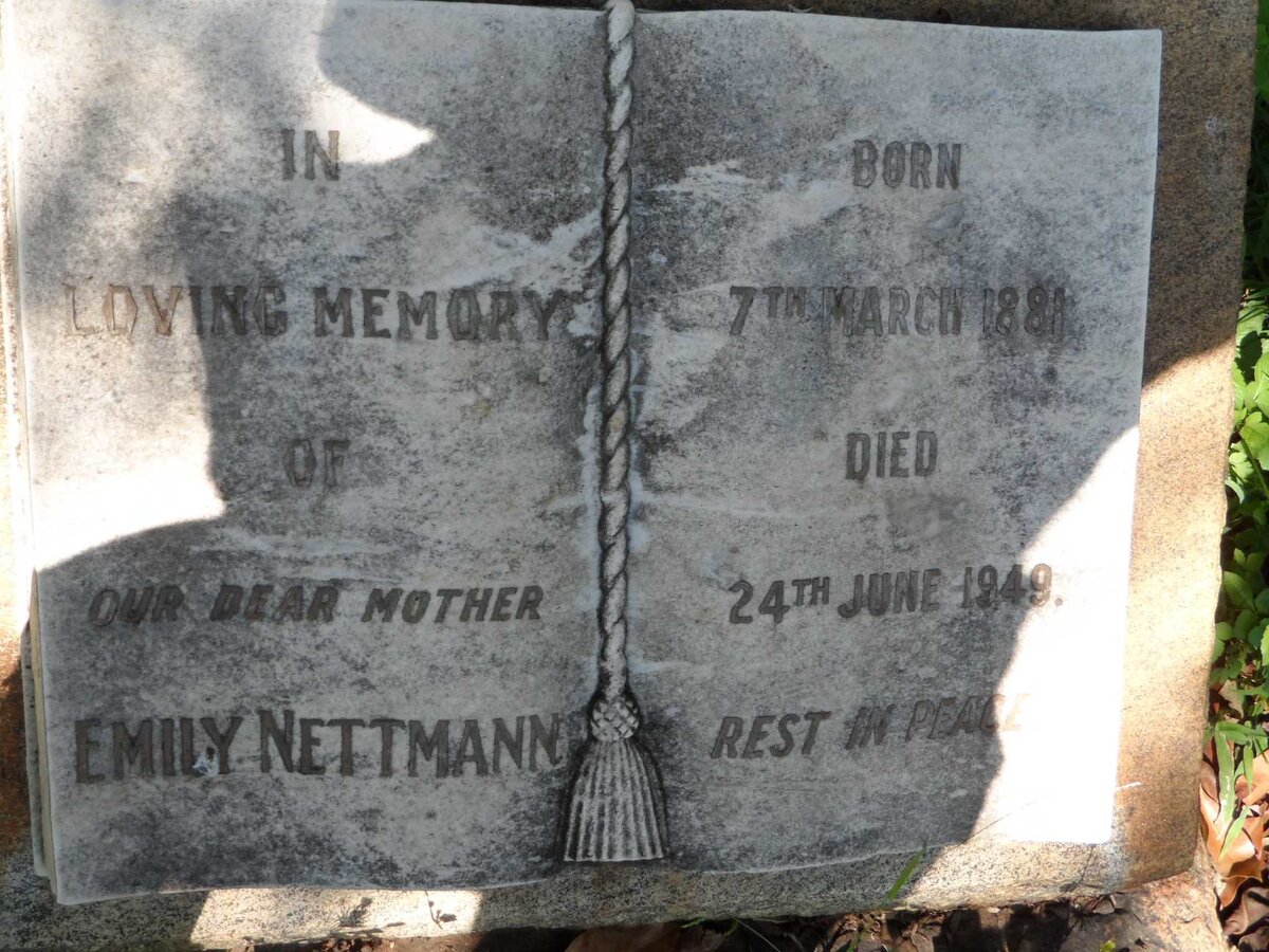 NETTMANN Emily 1881-1949