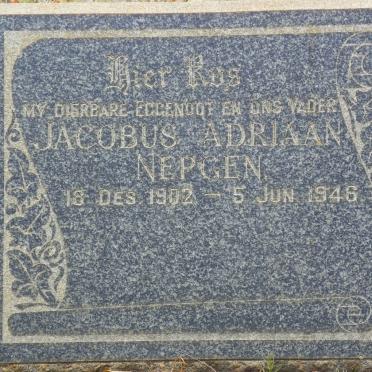 NEPGEN Jacobus Adriaan 1902-1946