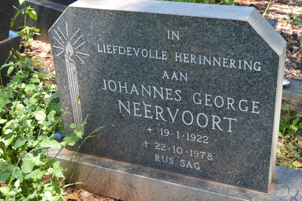 NEERVOORT Johannes George 1922-1978
