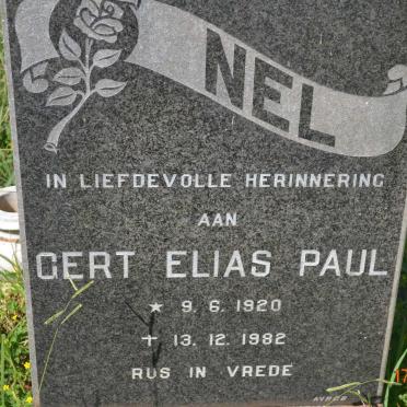 NEL Gert Elias Paul 1920-1982