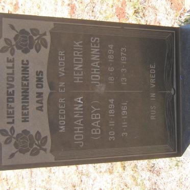 NEL Hendrik Johannes 1894-1973 &amp; Johanna 1894-1961