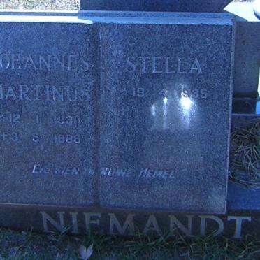 NIEMANDT Johannes Martinus 1930-1986 &amp; Stella 1935-
