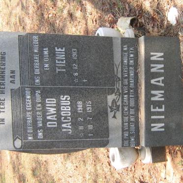 NIEMANN Dawid Jacobus 1908-1975 &amp; Tienie 1913-