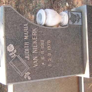 NIEKERK Judith Maria, van 1918-1978