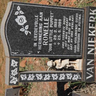 NIEKERK Ronelle, van 1988-1989