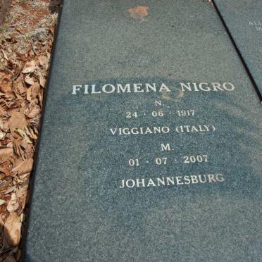 NIGRO Michele 1907-1959 &amp; Filomena 1917-2007