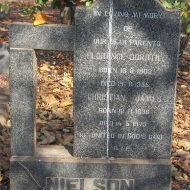 NIELSON Christian James 1896-1979 &amp; Florence Dorothy 1903-1955