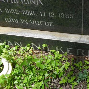 NIEKERK Hermanus Hernoldus, van 1884-1975 &amp; Maria Susanna Catherina 1892-1985