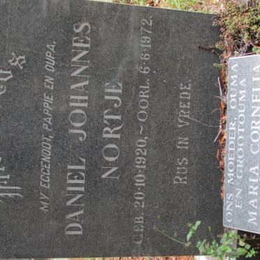 NORTJE Daniel Johannes 1920-1972 &amp; Maria Cornelia Petronella GROBLER 1927-1999