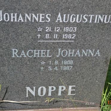 NOPPE Johannes Augustinus 1903-1982 &amp; Rachel Johanna 1908-1987