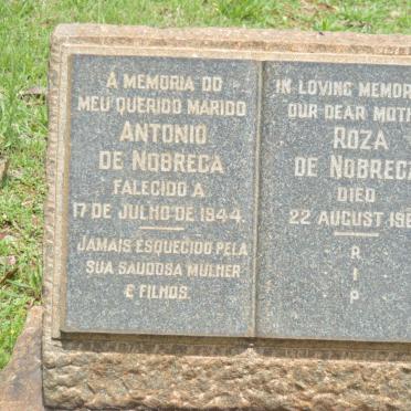 NOBREGA Antonio, de -1944 &amp; Roza -1969