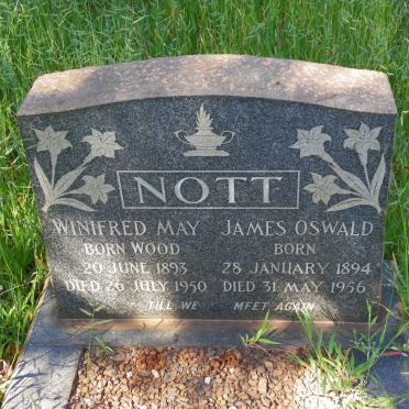 NOTT James Oswald 1894-1956 &amp; Winifred May WOOD 1893-1950