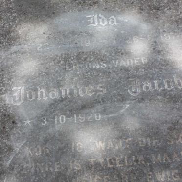 NORTJE Johannes Jacobus 1920- &amp; Ida 1918-1974