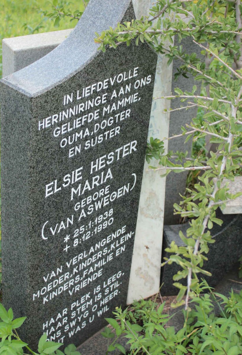 NORTMAN Elsie Hester Maria nee VAN ASWEGEN 1938-1990
