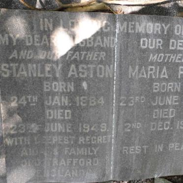 PARTINGTON Stanley Aston 1884-1949 &amp; Maria P.M. 1890-1966