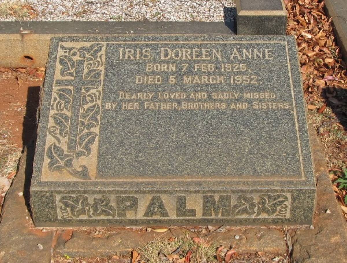 PALM Iris Doreen Anne 1925-1952