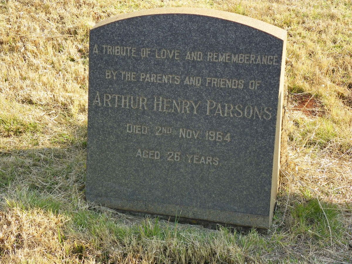 PARSONS Arthur Henry -1964